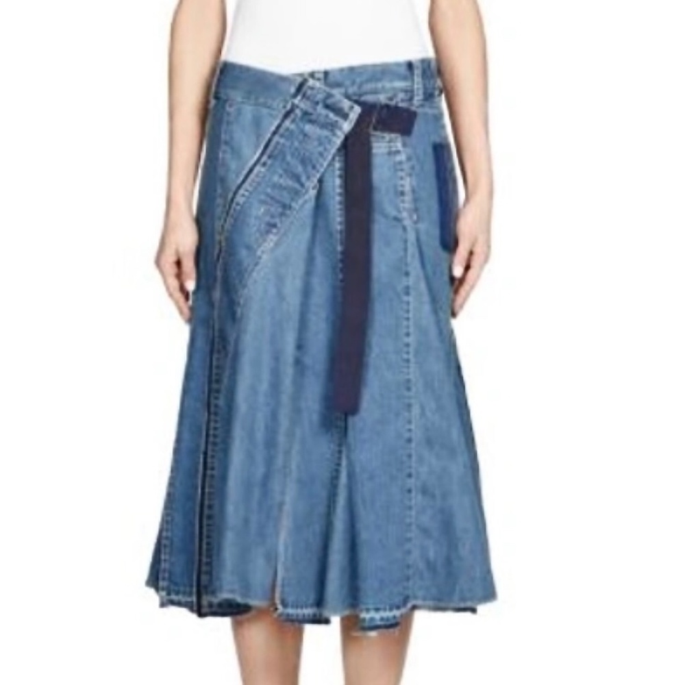 Sacai Denim Mermaid Skirt size L - Picture 6 of 12